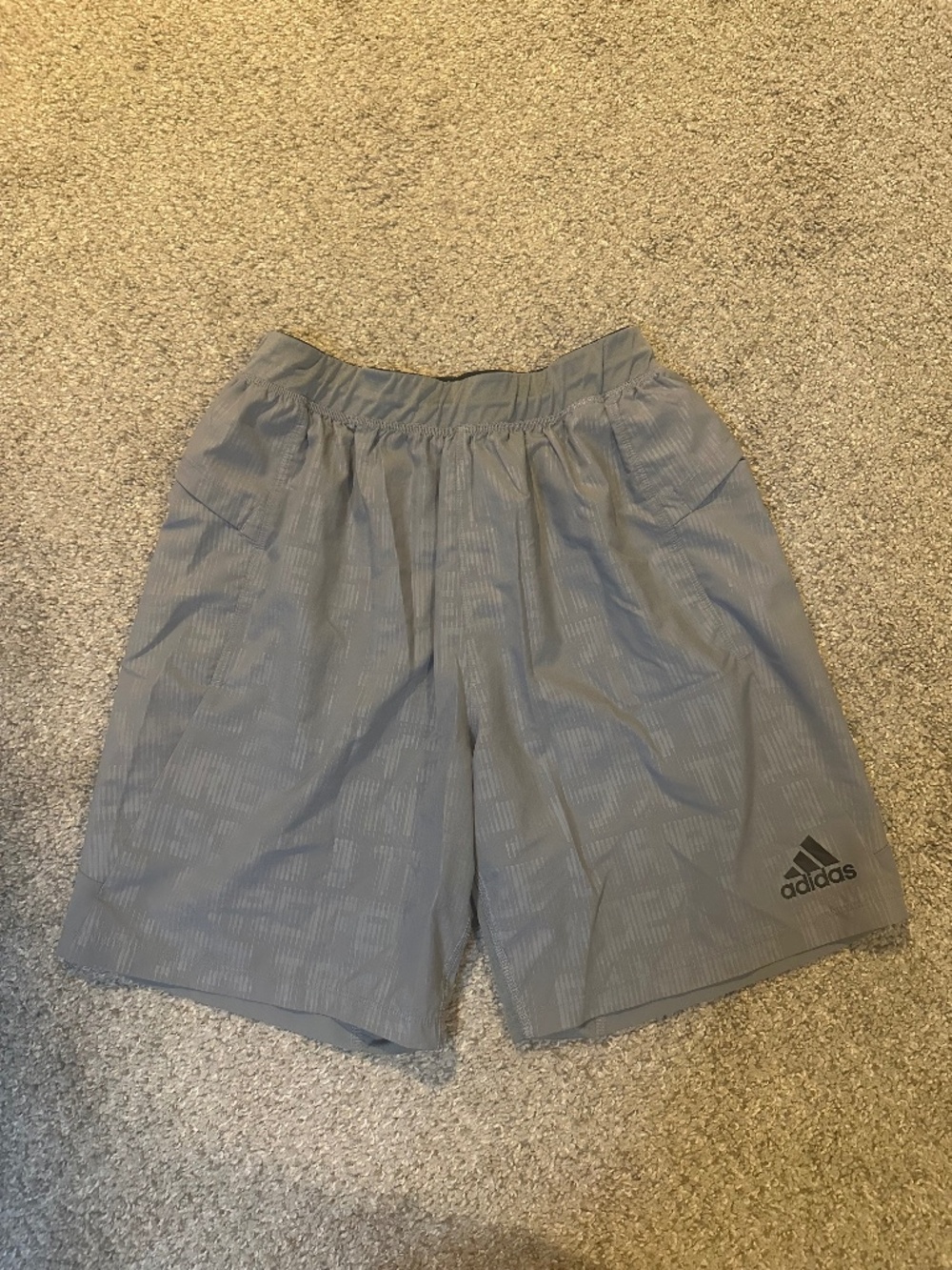 Men's Medium Gray Adidas Running Shorts